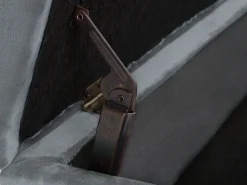 Beliani Divaani Sametti Vasenk. Vaaleanharmaa Luiro Discount