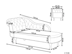 Beliani Divaani Sametti Vasenk. Vihrea Nimes Store