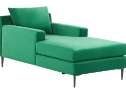 Beliani Divaani Sametti Vihrea Gueret New