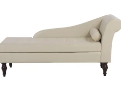 Beliani Divaani Säilytystilalla Keinonahka Vaalea Beige Pessac Outlet