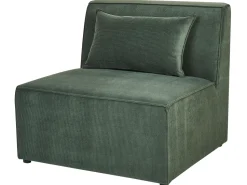 Beliani Divaani Vakosametti Tummanvihrea Lemvig New