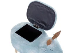 Beliani Elainjakkara Kangas Säilytystila Vaaleansininen 63 X 31 Cm Reindeer Fashion