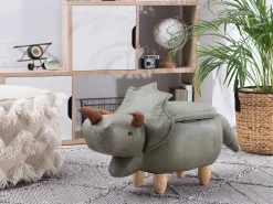 Beliani Elainjakkara Kangas Säilytystila Tummanvihrea 92 X 42 Cm Triceratops Online