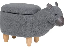 Beliani Elainjakkara Kangas Säilytystila Harmaa 65 X 30 Cm Alpaca Flash Sale