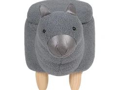 Beliani Elainjakkara Kangas Säilytystila Harmaa 65 X 30 Cm Alpaca Flash Sale