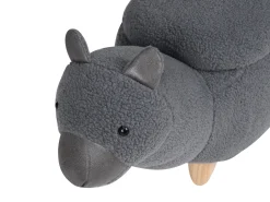 Beliani Elainjakkara Kangas Säilytystila Harmaa 65 X 30 Cm Alpaca Flash Sale