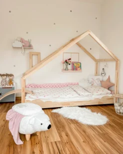 Beliani Elainjakkara Kangas Säilytystila Valkoinen 69 X 30 Cm Bear Best Sale