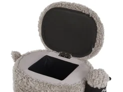 Beliani Elainjakkara Kangas Säilytystila Harmaa 55 X 35 Cm Sheep Hot