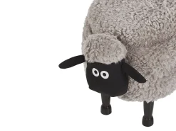 Beliani Elainjakkara Kangas Säilytystila Harmaa 55 X 35 Cm Sheep Hot