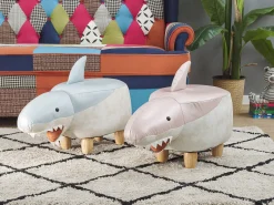 Beliani Elainjakkara Kangas Vaaleanpunainen/Valkoinen 32 X 67 Cm Shark Flash Sale