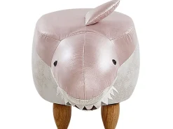 Beliani Elainjakkara Kangas Vaaleanpunainen/Valkoinen 32 X 67 Cm Shark Flash Sale