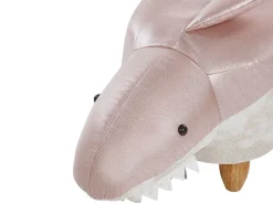 Beliani Elainjakkara Kangas Vaaleanpunainen/Valkoinen 32 X 67 Cm Shark Flash Sale