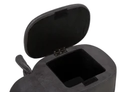 Beliani Elainjakkara Keinonahka Säilytystila Tummanharmaa 70 X 32 Cm Elephant Cheap