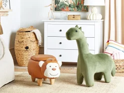 Beliani Elainjakkara Keinonahka Säilytystila Kullanruskea 66 X 35 Cm Monkey Hot