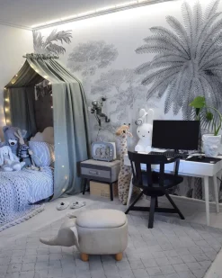 Beliani Elainjakkara Keinonahka Säilytystila Vaaleanharmaa 70 X 32 Cm Elephant Shop