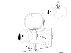 Beliani Elainjakkara Sametti Säilytystila Vaaleanharmaa Coala Flash Sale