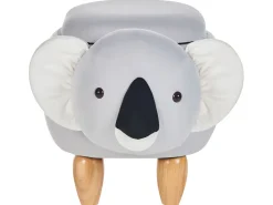 Beliani Elainjakkara Sametti Säilytystila Vaaleanharmaa Coala Flash Sale