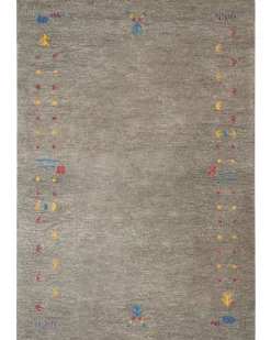 Beliani Gabbeh-Matto Villa Harmaa 160 X 230 Cm Seymen Hot