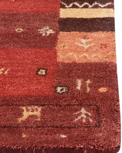 Beliani Gabbeh-Matto Villa Punainen 160 X 230 Cm Sinanli New