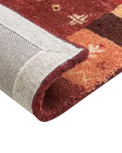 Beliani Gabbeh-Matto Villa Punainen 160 X 230 Cm Sinanli New