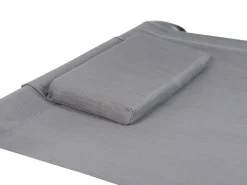 Beliani Harmaa Aurinkotuoli Katoksella Terno Outlet