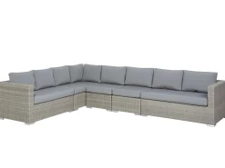 Beliani Harmaa 8-Istuttava Ulkosohvaryhma Pe-Rottingista Xxl Outlet