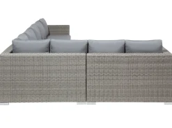 Beliani Harmaa 8-Istuttava Ulkosohvaryhma Pe-Rottingista Xxl Outlet