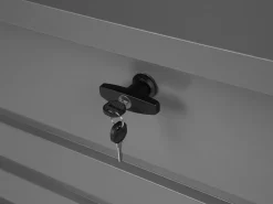 Beliani Harmaa Teraksinen UlkoSäilytyslaatikko 100 X 60 Cm Cebrosa Clearance