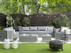 Beliani Harmaat Tyynynpaalliset Ulkosohvaryhmalle Xxl Discount