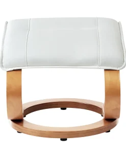 Beliani Hierontatuoli Jalkatuella Keinonahka Beige Majestic Sale