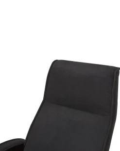 Beliani Hierontatuoli Jalkatuella Kangas Musta Hero Best Sale