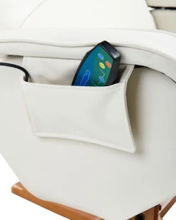 Beliani Hierontatuoli Jalkatuella Keinonahka Kermanvalkoinen Relaxpro Store