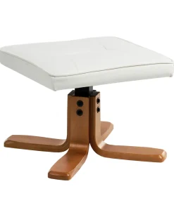 Beliani Hierontatuoli Jalkatuella Keinonahka Kermanvalkoinen Relaxpro Store