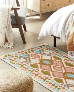 Beliani Huopa Beige/Oranssi 130 X 170 Cm Bangre Flash Sale