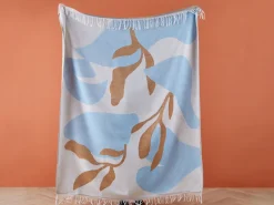 Beliani Huopa Beige/Sininen 130 X 170 Cm Hakui Shop