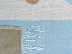 Beliani Huopa Beige/Sininen 130 X 170 Cm Hakui Shop