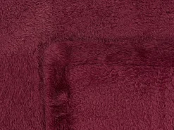 Beliani Huopa Kangas Viininpunainen 125 X 150 Cm Namdu Discount