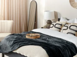 Beliani Huopa Musta 200 X 220 Cm Bayburt Outlet