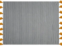 Beliani Huopa Musta/Valkoinen 130 X 170 Cm Sunwal Discount