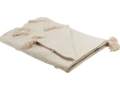 Beliani Huopa Puuvilla Beige 130 X 180 Cm Guna Best