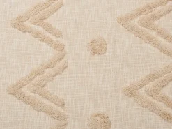 Beliani Huopa Puuvilla Beige 130 X 180 Cm Fatehpur Flash Sale