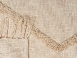 Beliani Huopa Puuvilla Beige 130 X 180 Cm Jaunpur Flash Sale