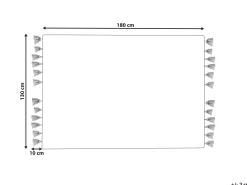 Beliani Huopa Puuvilla Beige/Oranssi 130 X 180 Cm Mathura Store