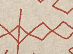 Beliani Huopa Puuvilla Beige/Punainen 130 X 180 Cm Bhiwani Best