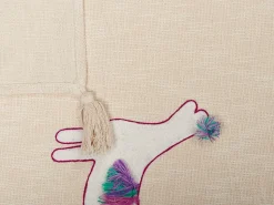 Beliani Huopa Puuvilla Beige/Vaaleanpunainen 130 X 180 Cm Nandyal Hot