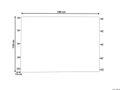 Beliani Huopa Puuvilla Harmaa 130 X 180 Cm Kottayam Sale