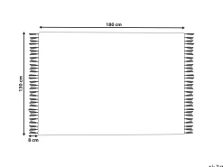 Beliani Huopa Puuvilla Sinapinkeltainen 130 X 180 Cm Firozabad Shop