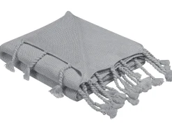 Beliani Huopa Puuvilla Vaaleanharmaa 125 X 150 Cm Nazilli Cheap