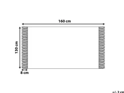 Beliani Huopa Puuvilla Vaaleanpunainen 130 X 160 Cm Tangier Sale