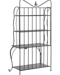 Beliani Hylly Rauta 4 Hyllya Musta Pavona Flash Sale
